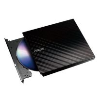 ASUS Portable External DVD Burner Optical Disc 8x Speed Re-Writer Drive in Black with USB 2.0